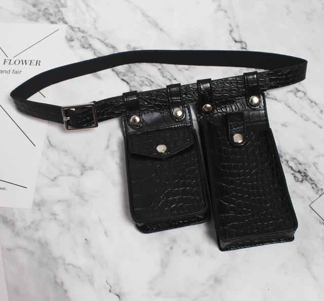Multicolor Orange Mini-bag Split Joint Pu Leather Belt Personality Women New Fashion Tide All-match Spring