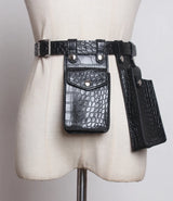 Multicolor Orange Mini-bag Split Joint Pu Leather Belt Personality Women New Fashion Tide All-match Spring