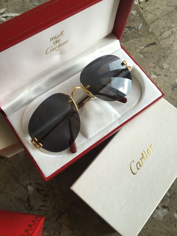 Rimless Designer Sunglasses Women Trendy Luxe Fashion Sunglasses Men Vintage Glasses Lentes De Sol Mujer Lunette Soleil Femme