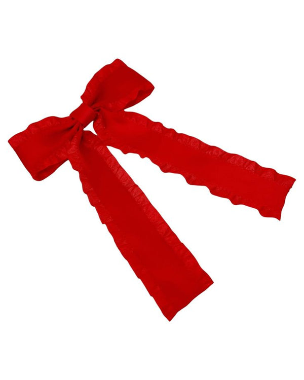 Love Game Frill Bow Hair Clip