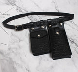 Multicolor Orange Mini-bag Split Joint Pu Leather Belt Personality Women New Fashion Tide All-match Spring