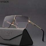 Stylish Sunglasses Oversized Large Flat Lens Square Frame