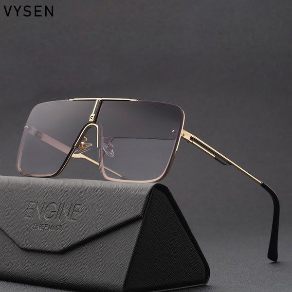 Men'S Women Sunglasses Oversized Large Flat Lens Square Frame Fashion Style New