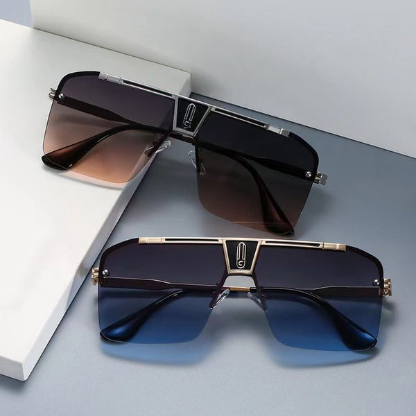 Men'S Women Sunglasses Oversized Large Flat Lens Square Frame Fashion Style New