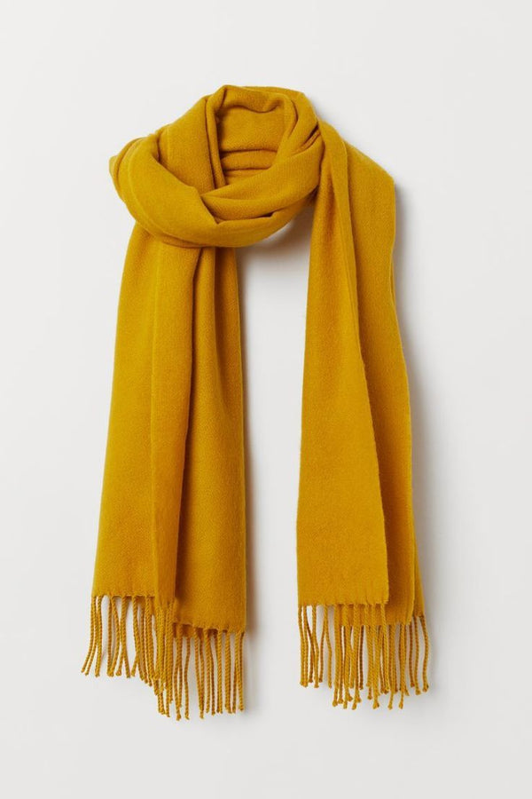 Yellow Cool Hangul Design Korean Languages Wrap Long Shawl Scarf