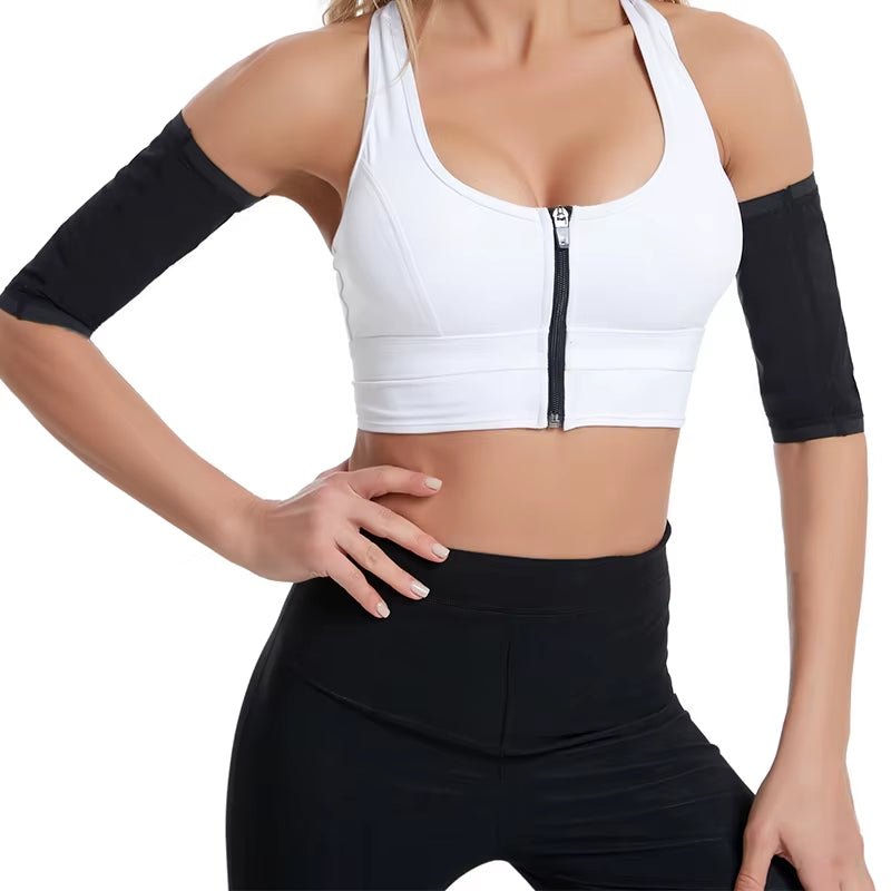 Arm Trimmers Sauna Sweat Bands Women Arm Slimmer Trainer anti Cellulite Arm Shapers Weight Fat Reducer Loss Workout