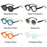 New Unique round Sunglasses Women Fashion Double Color Punk Shades UV400 Trending Gradient Sun Glasses