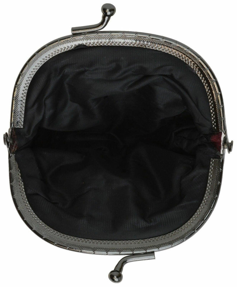 Genuine Leather Change Purse Coin Bag Ladies Wallet Purse Mini Framed Coin Case